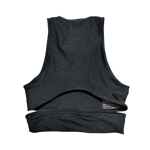 Outdoor Voices womens slashback crop tank top dark blue size S - Picture 4 of 8